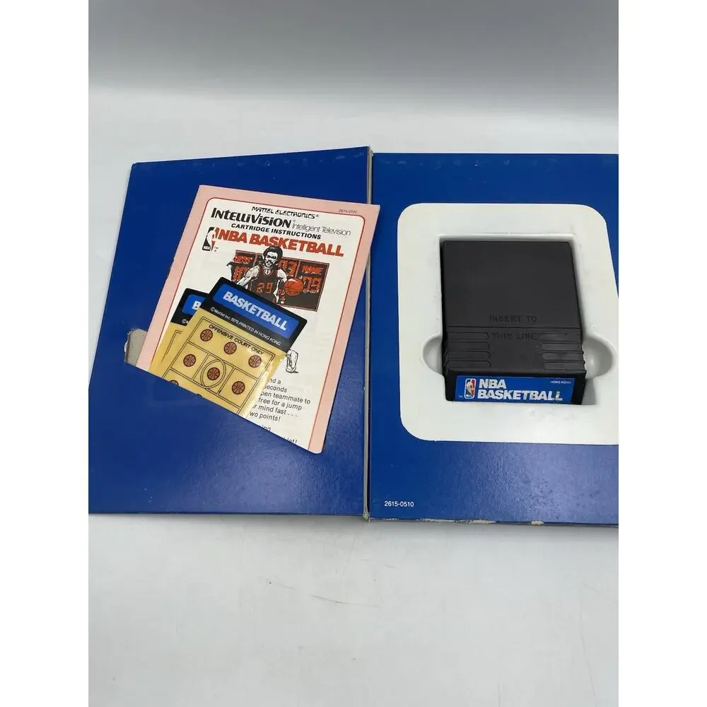 NBA Basketball Intellivision Complete In Box W/ Inlays & Manual 1979 Sports Game